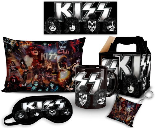 Caneca E Almofada + Kit Personalizado Banda Kiss Rock