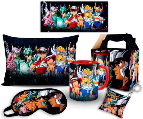 Caneca E Almofada + Kit Personalizado cavaleiros do zodíaco