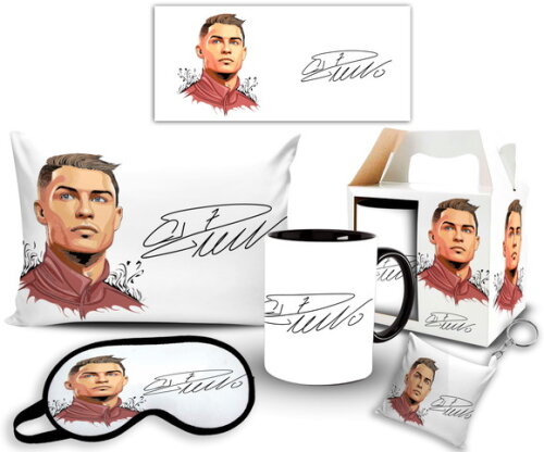 Caneca E Almofada + Kit Personalizado Cristino Ronaldo Cr7