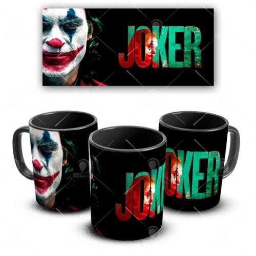 Caneca E Almofada + Kit Personalizado Coringa Filme Dc