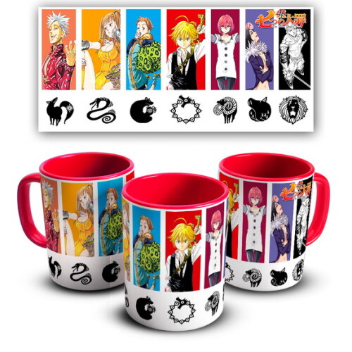 Caneca E Almofada + Kit Personalizado Nanatsu No Taizai
