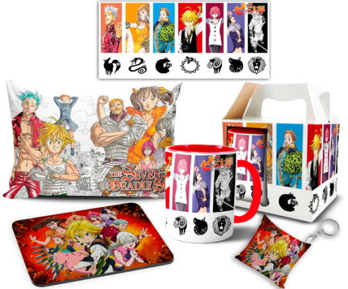 Caneca E Almofada + Kit Personalizado Nanatsu No Taizai