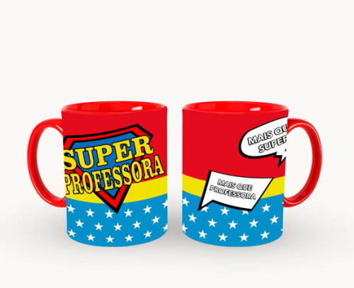 Caneca E Almofada + Kit Personalizado Super Professora!!!