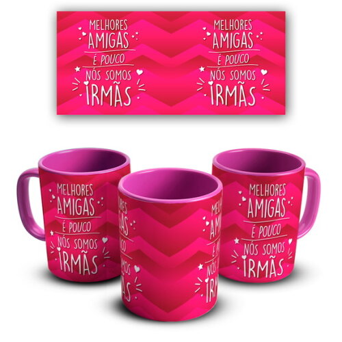 Caneca E Almofada Amigas Amizade friends + Super Kit