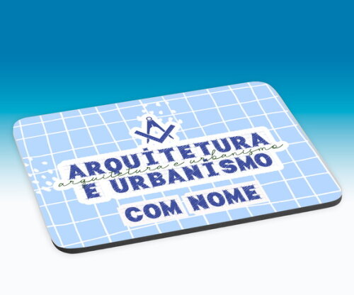 Caneca e Almofada Arquitetura e Urbanismo com Nome