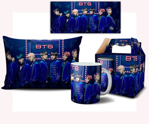 Caneca E Almofada Personalizada Bts Kpop + Caixinha #