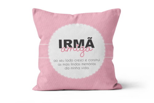 Caneca e Almofada Personalizada irmã Amiga