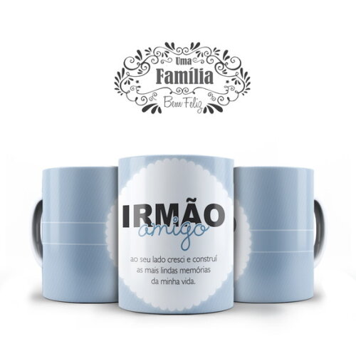 Caneca e Almofada Personalizada irmão Amigo