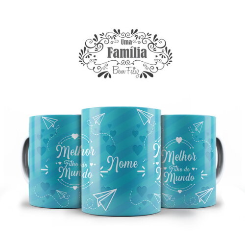 Caneca e Almofada Personalizada Melhor Filho do Mundo