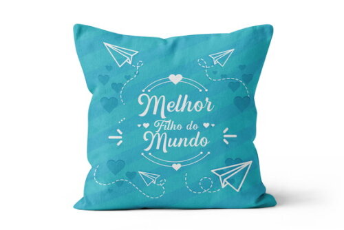 Caneca e Almofada Personalizada Melhor Filho do Mundo