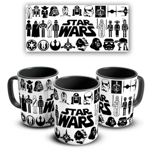 Caneca E Almofada Star Wars Filme + Kit Personalizado Mod 02