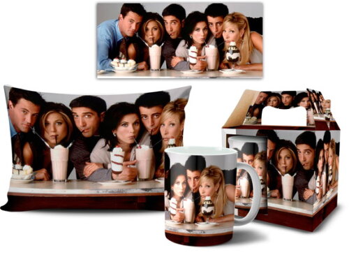 Caneca E Almofada Série Friends Foto + Caixinha