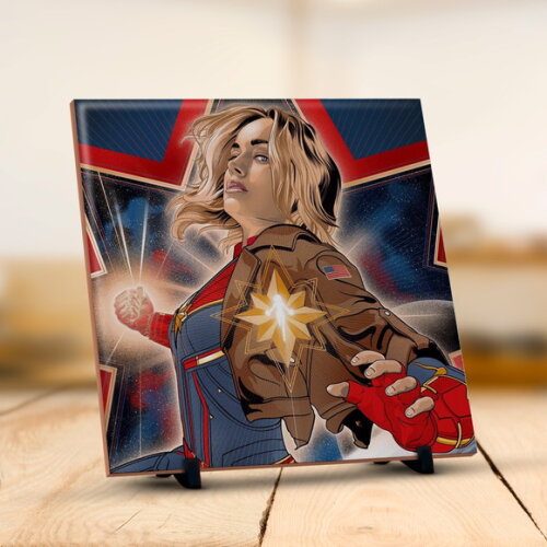 Caneca E Almofada Vingadores Capitã Marvel + Super Kit
