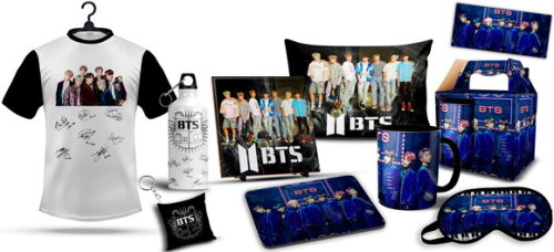 Caneca E Camiseta + Kit Personalizado Bts Kpop + Caixinha
