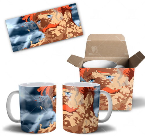 Caneca Escanor Nanatsu No Taizai pecado do orgulho + Caixa