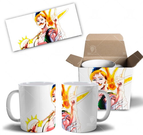 Caneca Escanor Nanatsu No Taizai pecado do orgulho + Caixa