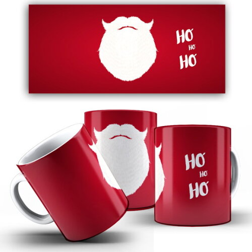 Caneca Feliz Natal Papai Noel Ano Novo 10 unidades