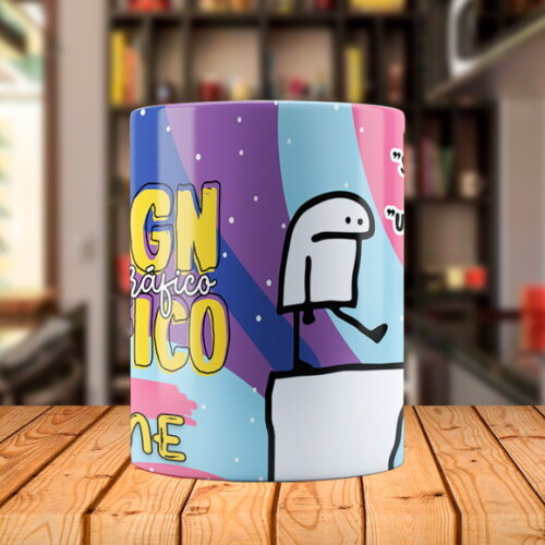 Caneca Flork Profissão Designer Gráfico com Nome