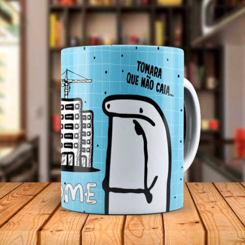 Caneca Flork Profissão Engenharia Civil com Nome