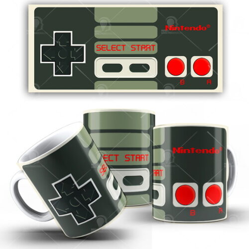 Caneca Game Arcade jogar Vídeo Game + Caixinha