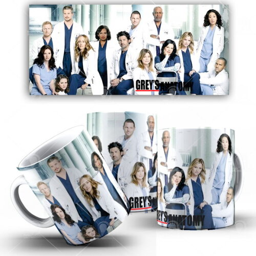 Caneca Greys Anatomy série + Caixinha Mod 003