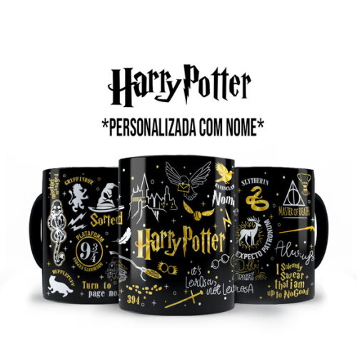 Caneca Harry Potter + Kit Personalizado com Nome