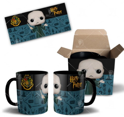 Caneca Harry Potter Lord Voldemort + Caixinha Personalizada
