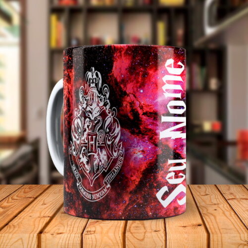 Caneca Harry Potter Grifinória Constelação com Nome