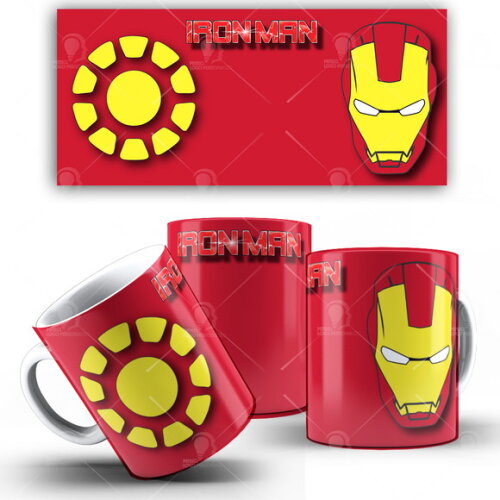 Caneca Homem de Ferro Personalizada + Caixinha Presente