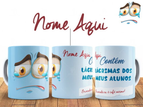 Caneca Lágrimas do Meus Alunos Com nome Personalizado