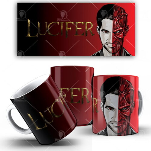 Caneca Lúcifer série Netflix + Caixinha Mod 003