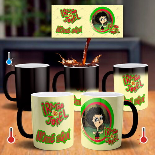 Caneca Mágica + Almofada Irmão do Jorel com Nome