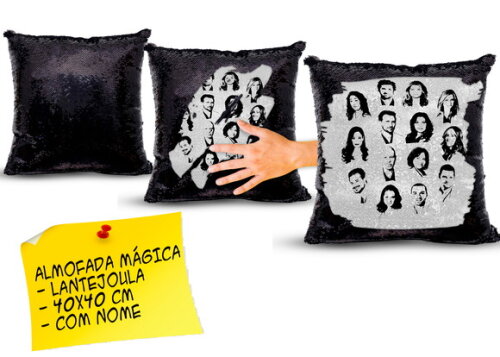 Caneca Mágica + Almofada Mágica Série Greys Anatomy com Nome