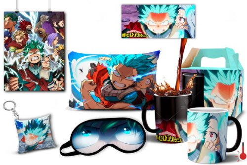 Caneca Mágica + Kit Boku No Hero Midoriya One For all 100%