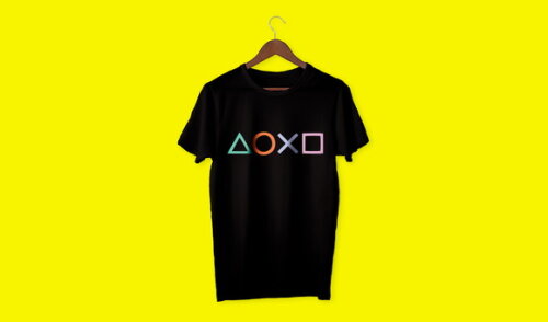 Caneca Mágica + Kit Camiseta Playstation Sony com Nome