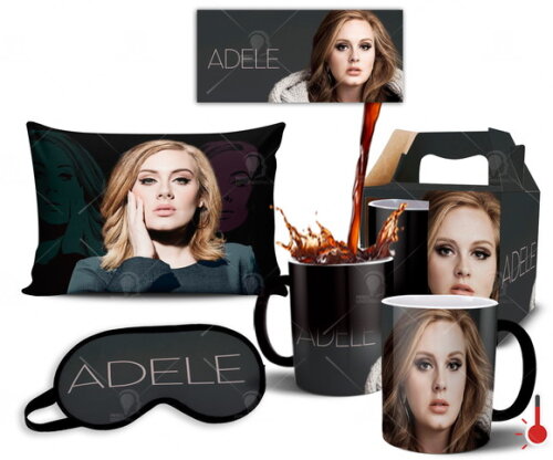 Caneca Mágica + Kit Cantora Adele - Mod 002