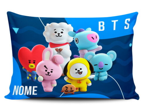 Caneca Mágica + Kit com Chinelo Bts K-pop com Nome