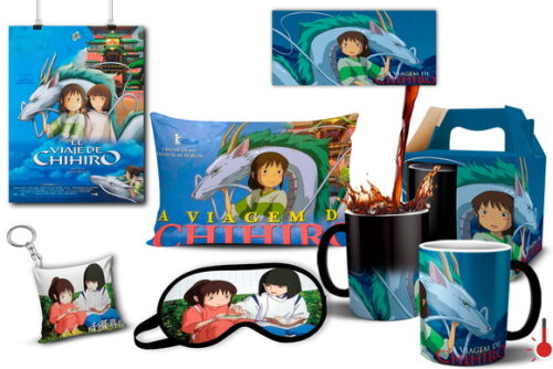 Caneca Mágica + Kit Desenho A Viagem de chihiro - Mod 004