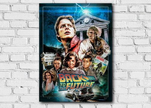 Caneca Mágica + Kit Filme de Volta para o Futuro com Nome