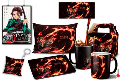 Caneca Mágica + Kit Geek Demon Slayer Kimetsu No Yaiba - 001