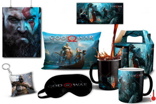Caneca Mágica + Kit Geek Jogo God Of War Kratos - Mod 002