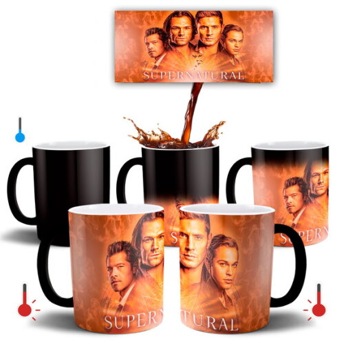 Caneca Mágica + Kit Geek Série Supernatural