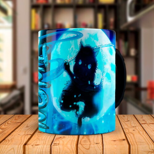 Caneca Mágica + Kit Inosuke Demon Slayer com Nome