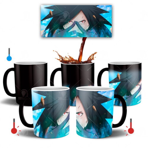Caneca Mágica + Kit Naruto Shippuden Uchiha Madara