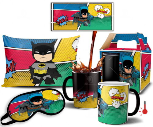 Caneca Mágica + Kit personalizado Batman Funko