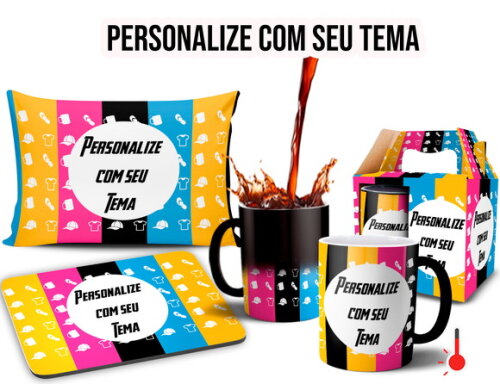 Caneca Mágica + Kit Personalizado do Seu Jeito