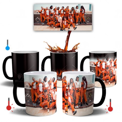 Caneca Mágica + Kit Personalizado Grupo Now United - Mod 004