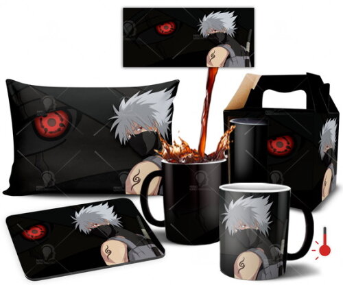 Caneca Mágica + Kit personalizado Hatake Kakashi