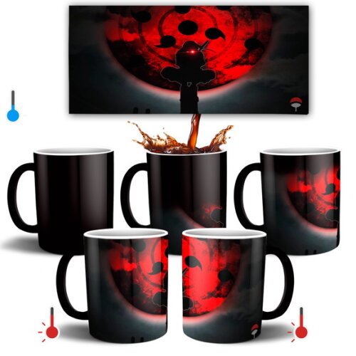 Caneca Mágica + Kit personalizado Itachi Uchiha Naruto