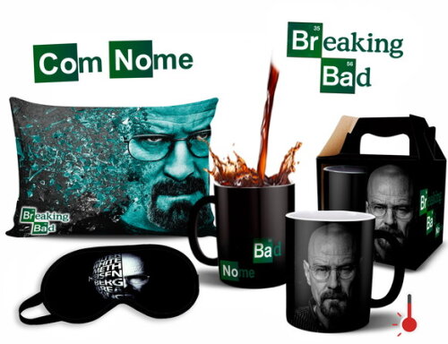 Caneca Mágica + Kit Personalizado Série Breaking Bad